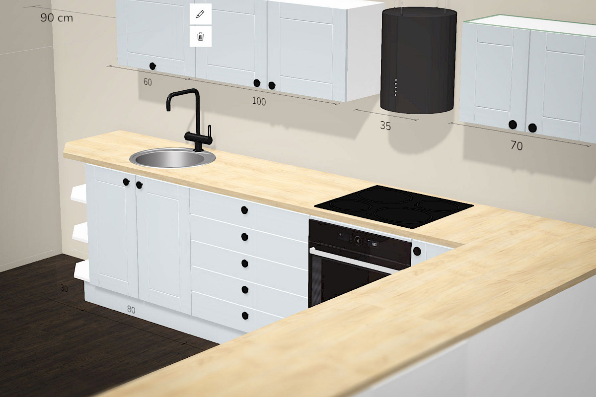 Liukuovikaapiston suunnitelma